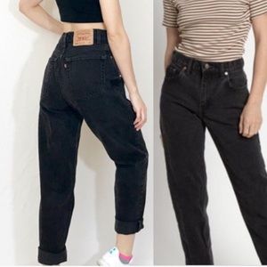 VINTAGE 550 Levi’s Black High Rise Mom Jeans